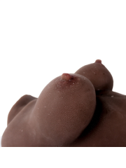 Full Realistik Anal & Vajinal Yarım Vücut Mastürbatör – Zenci Model | 724Haz