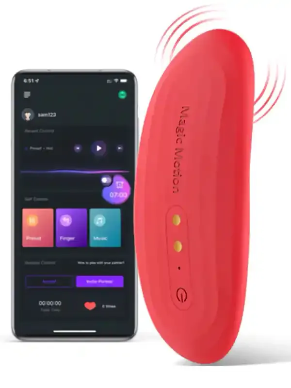 Nyx Telefon Kontrollü Çiftler İçin Giyilebilir Vibratör | Uzaktan Kumanda, Su Geçirmez, Şarjlı
