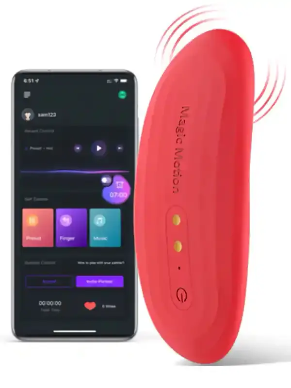 Nyx Telefon Kontrollü Çiftler İçin Giyilebilir Vibratör | Uzaktan Kumanda, Su Geçirmez, Şarjlı