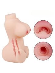 1.7kg Ağırlığında Gerçekçi Yarım Vücut Masturbator | Ağır ve Dayanıklı Tasarım