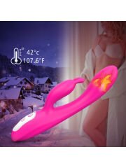S-Hande Naughty Isıtmalı Tavşan Vibratör | Çift Uçlu, Sessiz, Suya Dayanıklı Şarjlı Oyuncak