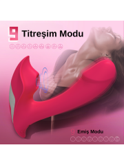 724Haz Heart of Ocean Klitoral Emiş Vibratör | Uzaktan Kumandalı, Sessiz, Şarjlı ve Suya Dayanıklı