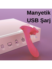 724Haz Heart of Ocean Klitoral Emiş Vibratör | Uzaktan Kumandalı, Sessiz, Şarjlı ve Suya Dayanıklı