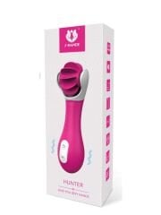 Hunter Döner Dilli Uyarıcı Vibratör | Şarjlı, Sessiz, Çoklu Titreşimli Klitoral Oyuncak