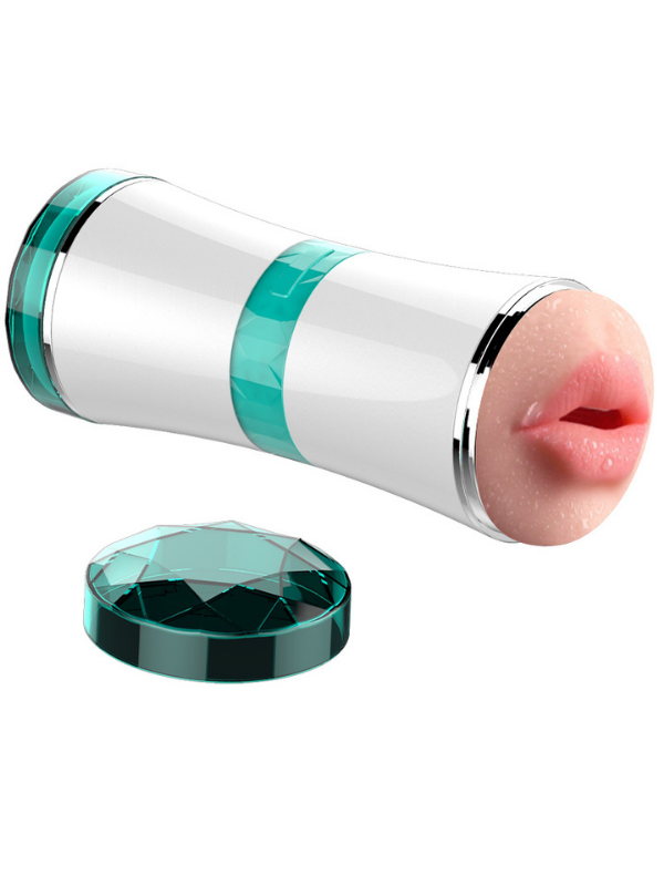 FoxShow Ağız ve Vajina Çift Girişli Mastürbatör | TPE Çift Kanal | 724Haz