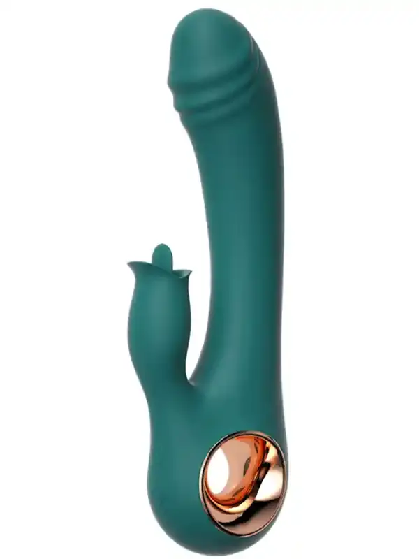Dil Stimülasyonlu Isıtmalı Şarjlı Vibratör 19 cm | Su Geçirmez, Güçlü, Silikon