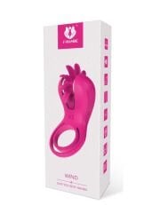 Wind Dönen Sihirli Dil Titreşimli Penis Halkası | 10 Mod & Su Geçirmez Silikon | 724Haz
