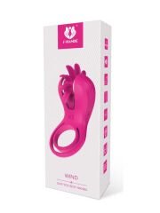 Wind Dönen Sihirli Dil Titreşimli Penis Halkası | 10 Mod & Su Geçirmez Silikon | 724Haz