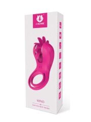 Wind Dönen Sihirli Dil Titreşimli Penis Halkası | 10 Mod & Su Geçirmez Silikon | 724Haz