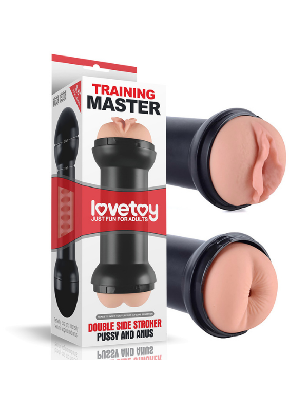 Çift Girişli Training Master | Pussy & Anus, Gerçekçi TPE Mastürbatör | 724Haz