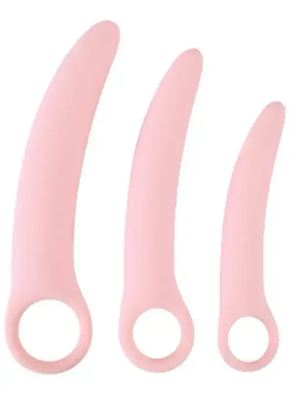 3’lü Vajinismus & Kegel Dilator Seti | Silikon, Konforlu, Adım Adım