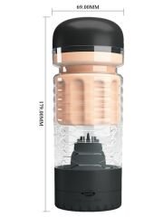 Siyah Vajina & Dil Mastürbatör | Gerçekçi, Çift Fonksiyonlu ve Yoğun Uyarım | 724Haz