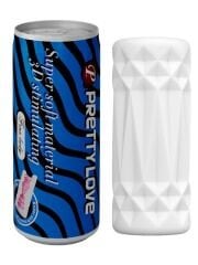 Super Soft 3D Stimulating Mavi Kola Kutusu Mastürbatör | Kompakt & Su Geçirmez TPR