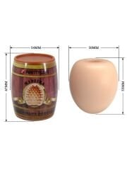 Madeira Fıçı Şeklinde Yumurta Mastürbatör | Kompakt & Su Geçirmez TPR | 724Haz