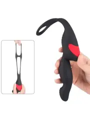 Penis Halkalı Prostat Şarjlı Uzaktan Kumandalı Anal Vibratör | Çift Fonksiyon & Bluetooth