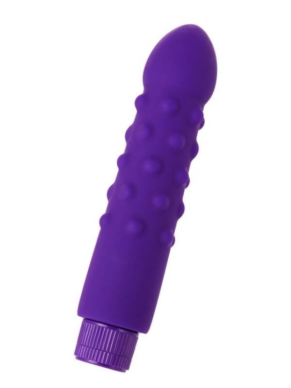 Mor Benekli Silikon Vibratör | 17 cm, Gerçekçi Doku, Sessiz ve Su Geçirmez
