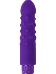 Mor Benekli Silikon Vibratör | 17 cm, Gerçekçi Doku, Sessiz ve Su Geçirmez