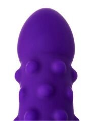 Mor Benekli Silikon Vibratör | 17 cm, Gerçekçi Doku, Sessiz ve Su Geçirmez