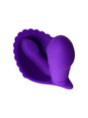 Fash Klitoral Uyarıcılı Vibratör | 12 cm, Mor, Sessiz ve Şarjlı Mini Tasarım