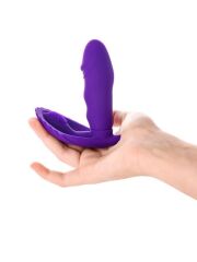 Fash Klitoral Uyarıcılı Vibratör | 12 cm, Mor, Sessiz ve Şarjlı Mini Tasarım
