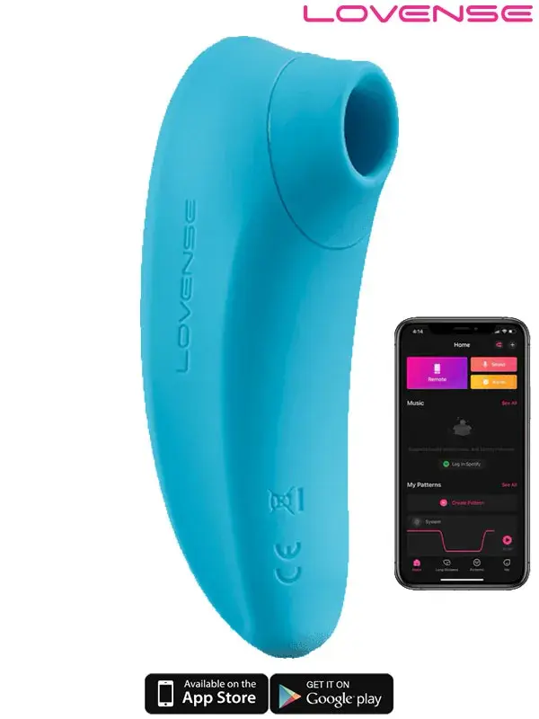Lovense Tenera App Kontrollü Hava Emme Vibratör | Su Geçirmez, Sessiz, Güçlü
