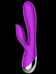 Şarjlı Titreşimli Rabbit Vibratör 19.5 cm | Döner Kulaklı, Su Geçirmez