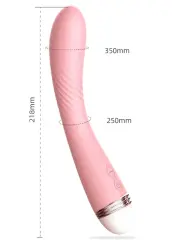 Klitoral ve G-Spot Şarjlı Titreşimli Vibratör – 22 cm, Çift Motorlu, Esnek Silikon Seks Oyuncağı