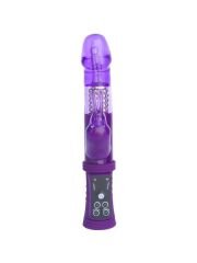 Klitoral Uyarıcı Vibratör - TPR Mor 22 cm G-Noktası ve Masaj Toplu