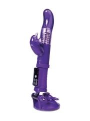 Klitoral Uyarıcı Vibratör TPR Mor 22,5 cm