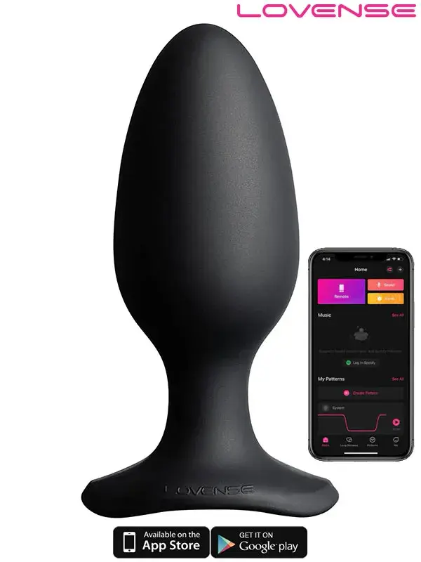 Lovense Hush 2 Anal Plug (2.25”) – App Kontrollü, Geniş Boy, Şarjlı ve Sessiz Titreşimli Akıllı Plug