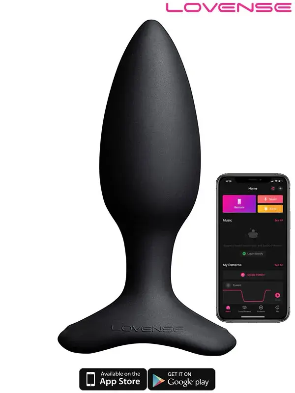 Lovense Hush 2 Anal Plug (1.5”) - App Kontrollü, Şarjlı, Sessiz Titreşimli Akıllı Plug