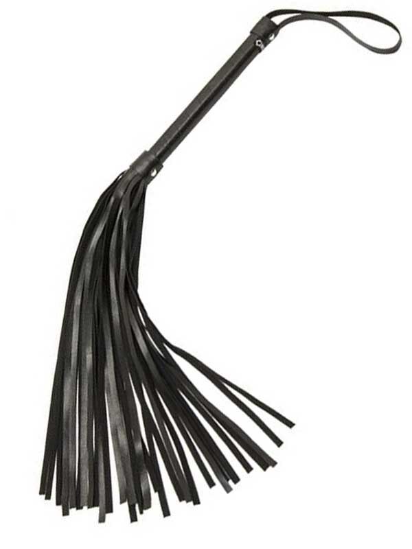 Siyah Püsküllü Deri Kırbaç – Fantezi Kamçı | 724Haz