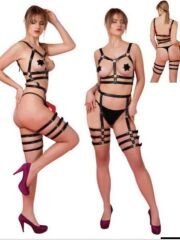 Fantezi Deri Harness Kostüm