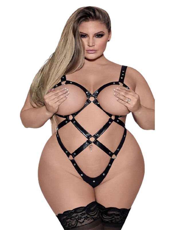 Siyah Büyük Beden Seksi Fantezi Çılgın Sıcak