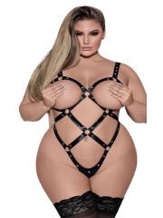 Siyah Büyük Beden Seksi Fantezi Çılgın Sıcak