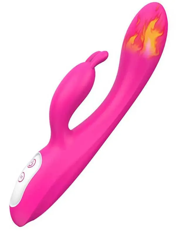 Isıtmalı Şarjlı Güçlü Titreşimli Tavşan Vibratör – 22 cm