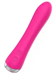 Isıtmalı Şarjlı Güçlü Titreşimli Esnek Silikon Vibratör 17.5 cm | Su Geçirmez, Ergonomik, Cilt Dostu