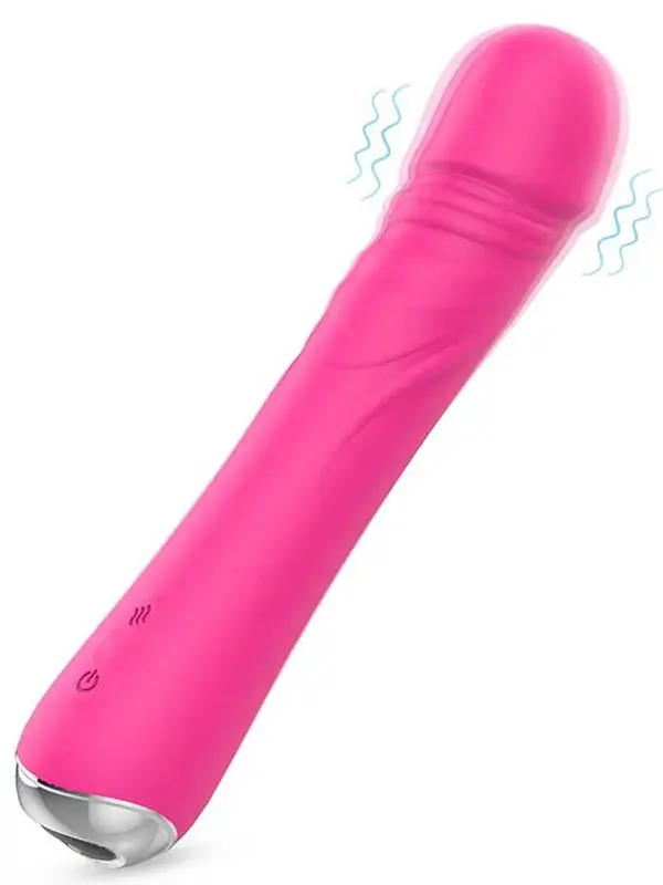 Isıtmalı Titreşimli Esnek Vibratör 21 cm | Şarjlı, Su Geçirmez
