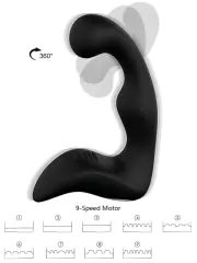 Uzaktan Kumandalı Şarjlı Prostat ve Anal Vibratör – Siyah