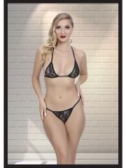 Kadın Dantel Detaylı Fantezi İç Çamaşır Takımı