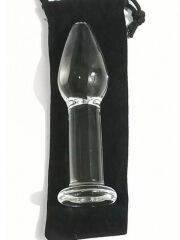 12 cm Cam Anal Plug | Şeffaf Cam & Ergonomik Konfor | 724Haz