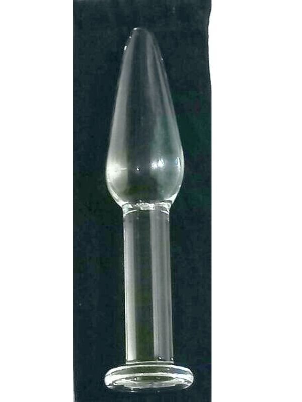 14 cm Cam Anal Plug | Şeffaf, Pürüzsüz ve Estetik Tasarım