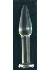 20 cm Boğumlu Cam Anal Plug | Şeffaf Cam ve Doku Odaklı Konfor | 724Haz