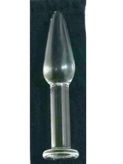 20 cm Boğumlu Cam Anal Plug | Şeffaf Cam ve Doku Odaklı Konfor | 724Haz