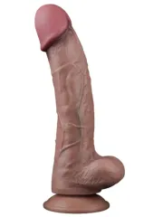 10.5” Dual Layered Platinum Silicone Realistik Penis 26.5 cm