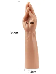13.5'' King Size Realistic Magic Hand El Dildo 35 cm